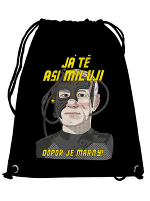 Zamilovaný Borg vak Black