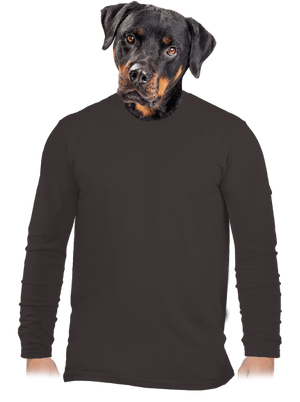 Bez potisku pánské dlouhý rukáv Bear Brown