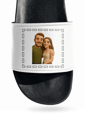 3D plastelína z vlastní fotky pantofle White