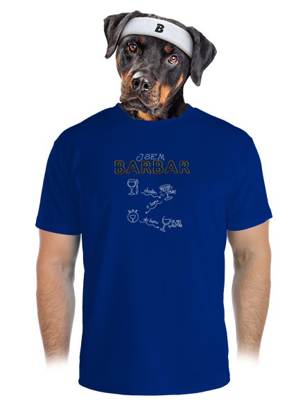 Barbar pánské sportovní tričko Royal Blue Mal
