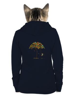 Radost z podzimu dámská mikina na zip Navy Mal