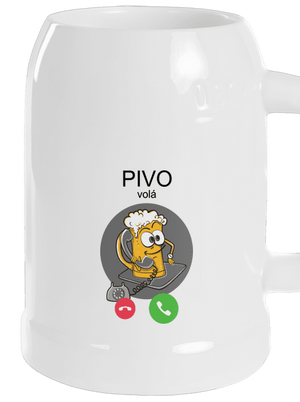 Pivo volá půllitr White