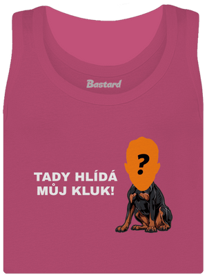 Tady hlídám já dámské tílko klasické Magenta