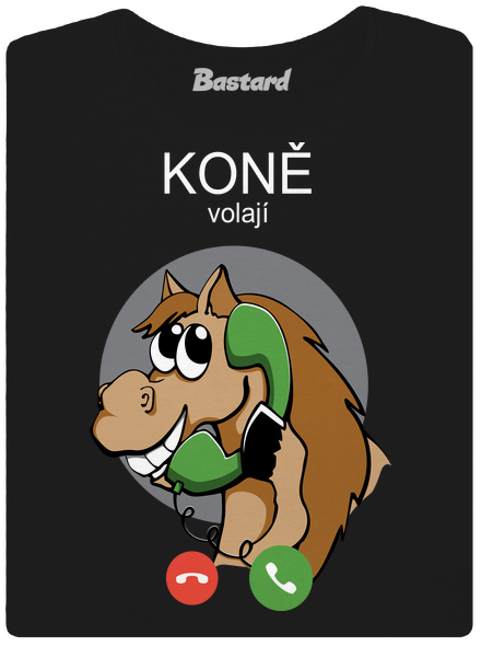 Koně volají dámské tričko Black