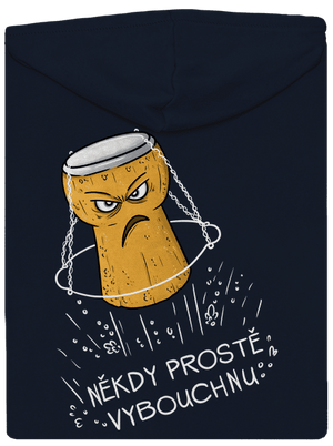 Někdy vybouchnu dámská mikina na zip Navy Mal