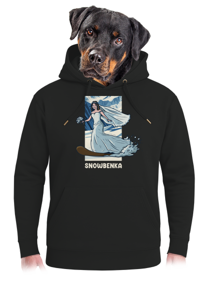 Snowbenec a snowbenka unisex mikina premium Dark Black