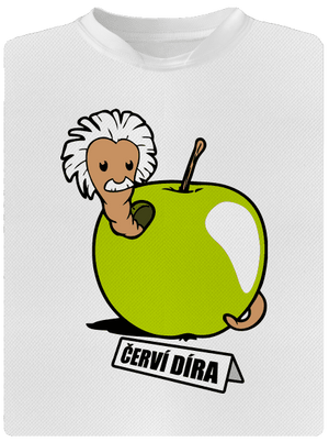 Červí díra dětské sportovní tričko White