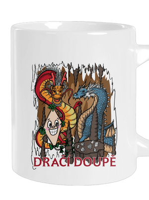 Dračák velký hrnek White