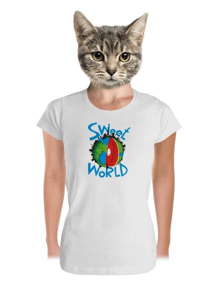 Sweet World dámské tričko premium White