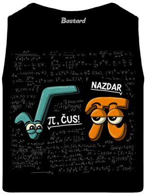 Pí, čus! pánské tílko Black