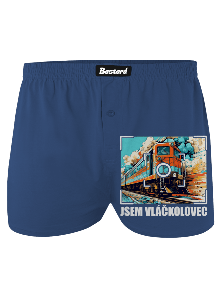 Jsem vláčkolovec pánské trenky Blue