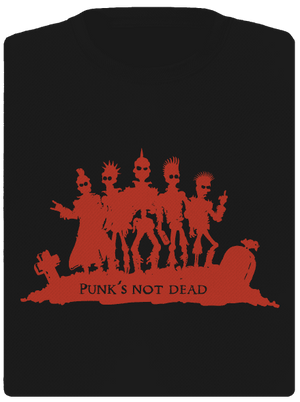 Punks Not Dead dámské sportovní tričko Black