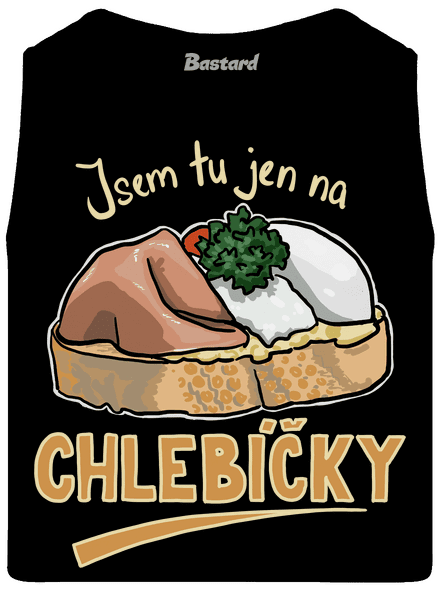 Na chlebíčky pánské tílko Black