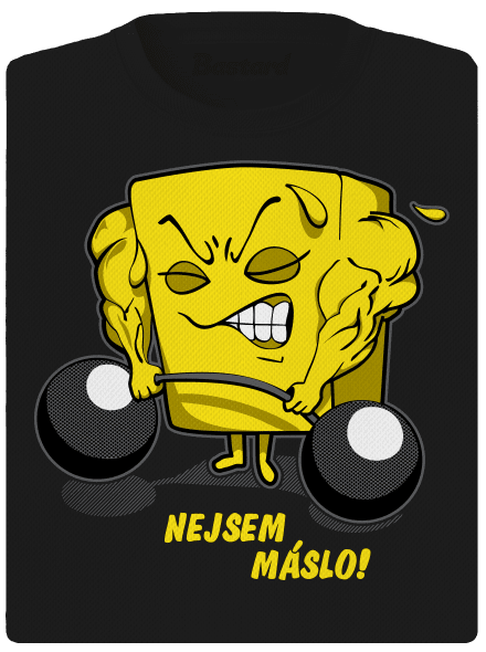 Nejsem máslo dámské sportovní tričko Black