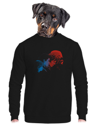 unisex mikina bez kapuce