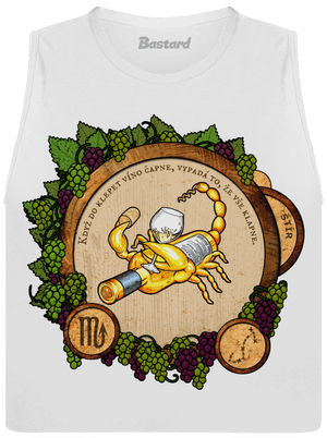 Vinný horoskop: Štír dámské tílko volné White