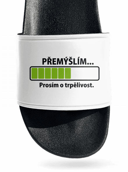 Přemýšlím pantofle White