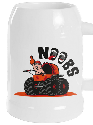 Monster kočárek půllitr White