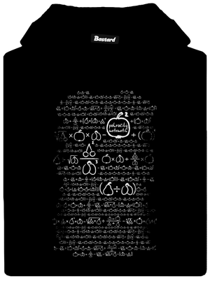 Matematik pánská mikina klokanka Black