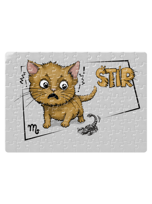 Kočičí horoskop: Štír puzzle White