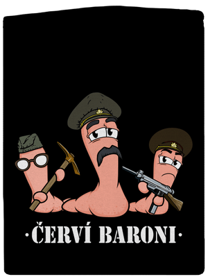 Červí baroni dámská mikina na zip Black