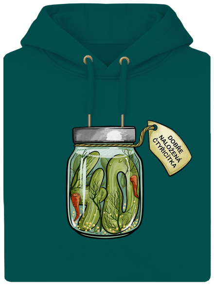Dobře naložená unisex mikina premium Emerald Green