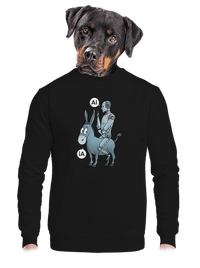 unisex mikina bez kapuce
