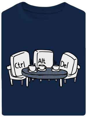 Nerozluční kamarádi unisex tričko oversized Midnight Blue