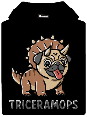 Triceramops dětská mikina klokanka Black