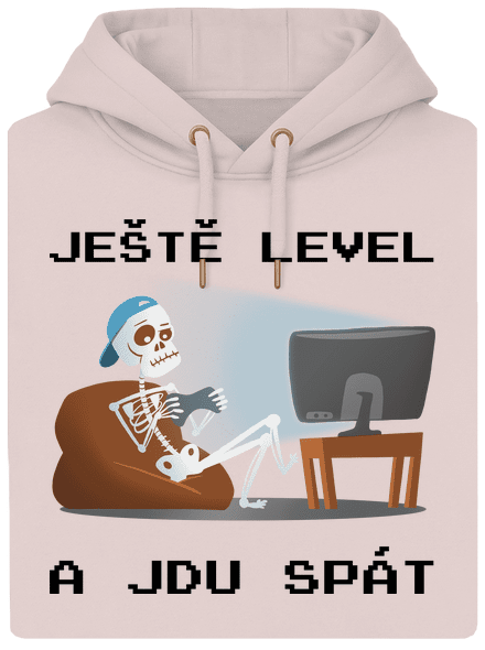 Ještě level unisex mikina premium Rose Chalk