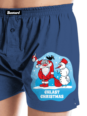 Chlast Christmas pánské trenky Blue