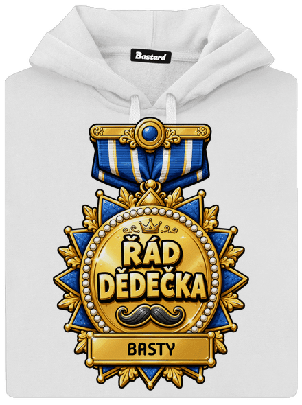 Řád dědečka dámská mikina klokanka White