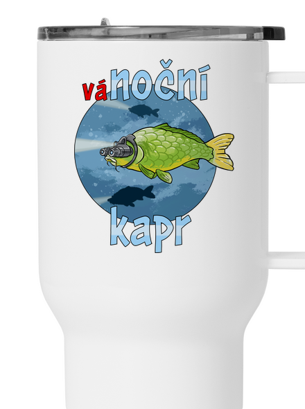 Vánoční kapr termohrnek White