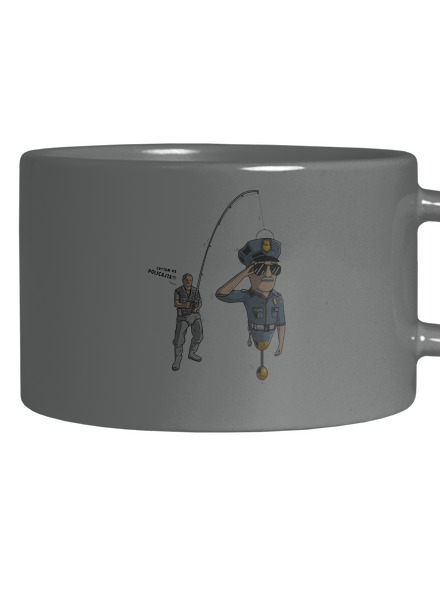 Policajt hrnek makronka Grey Macaron