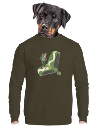 unisex mikina bez kapuce