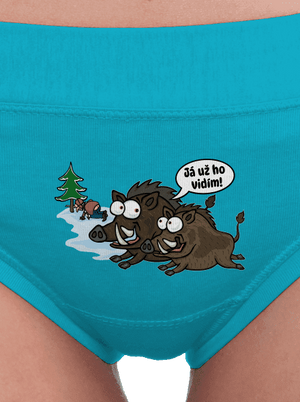 Já už ho vidím dámské kalhotky Turquoise