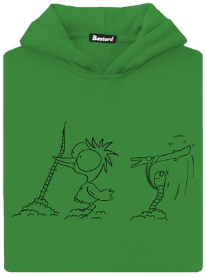 Omalovánka: Nesprávný konec dětská mikina klokanka Kelly Green AWD