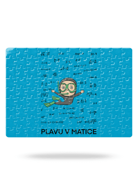 Plavu v matice puzzle White