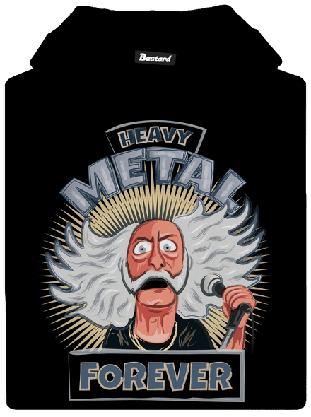 Heavy metal forever dětská mikina klokanka Black