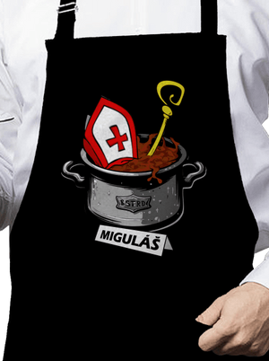 Miguláš zástěra Black