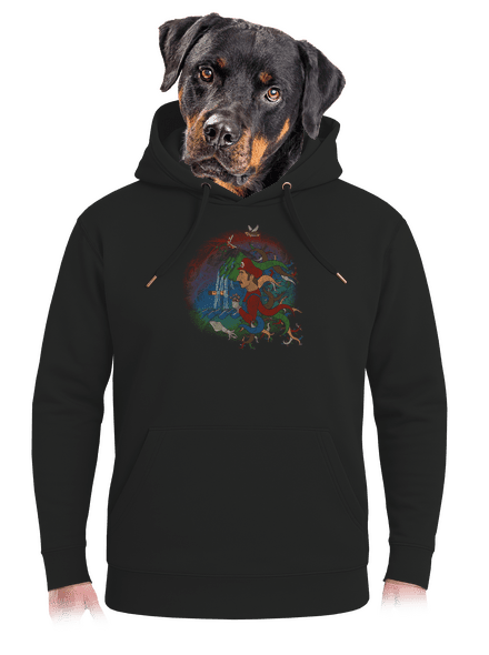 Marios Trip unisex mikina premium Dark Black