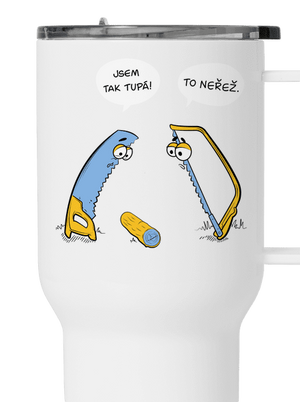 Tupé pily termohrnek White