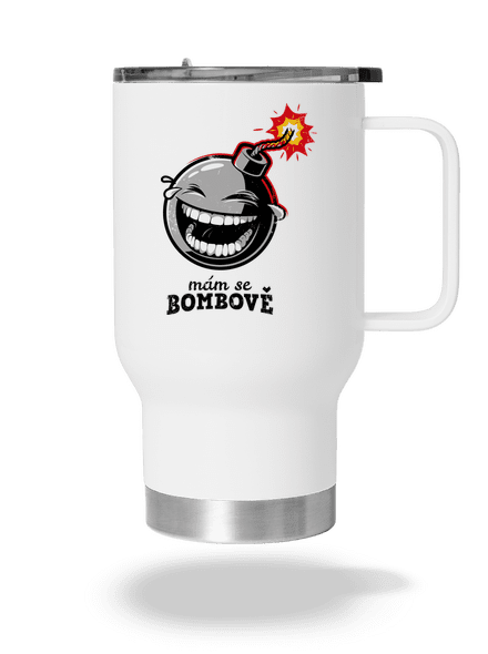 Mám se bombově termohrnek White