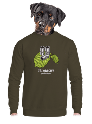 Tři ořechy pro... unisex mikina bez kapuce Urban Khaki