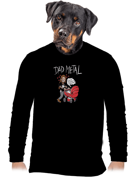 Dad metal pánské dlouhý rukáv Black