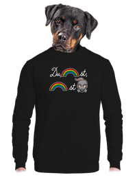 unisex mikina bez kapuce