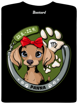 Psí horoskop: Panna dětské tričko Black