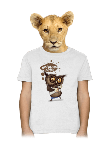 Potřebuju víc kafe dětské tričko White