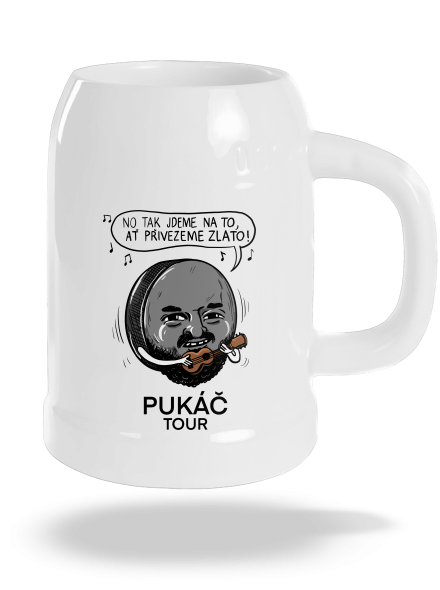 Pukáč tour půllitr White