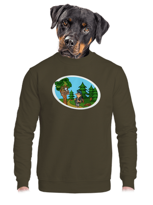 unisex mikina bez kapuce